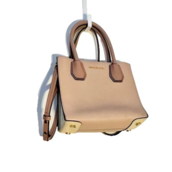 MICHAEL KORS PEBBLED LEATHER MERCER MEDIUM MESSENGER BAG - Picture 1 of 5